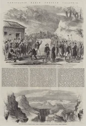 La marche de Garibaldi à travers la Calabre